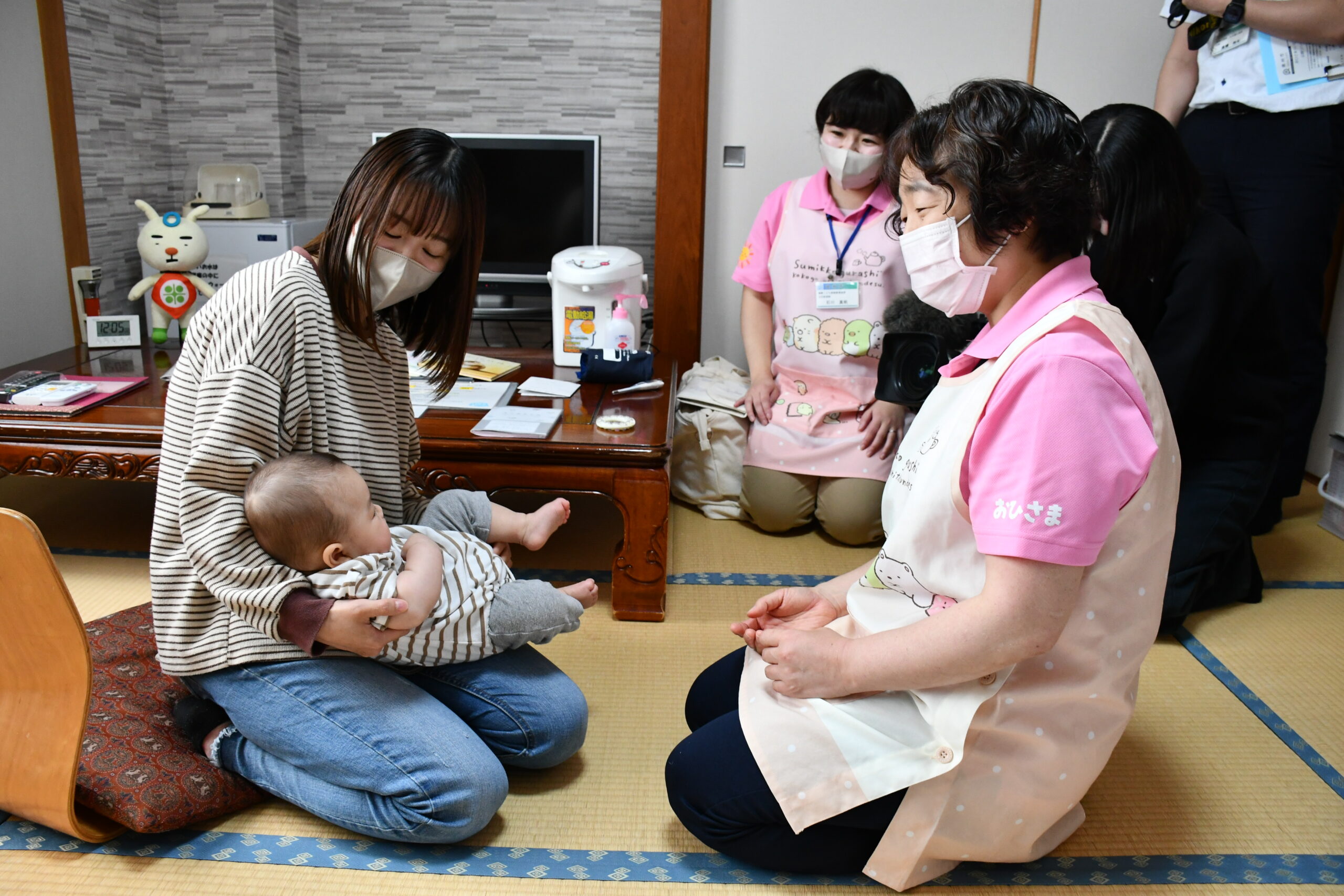 来月から産後ケア　温泉でも、開始前にリハーサル（奥州市）
