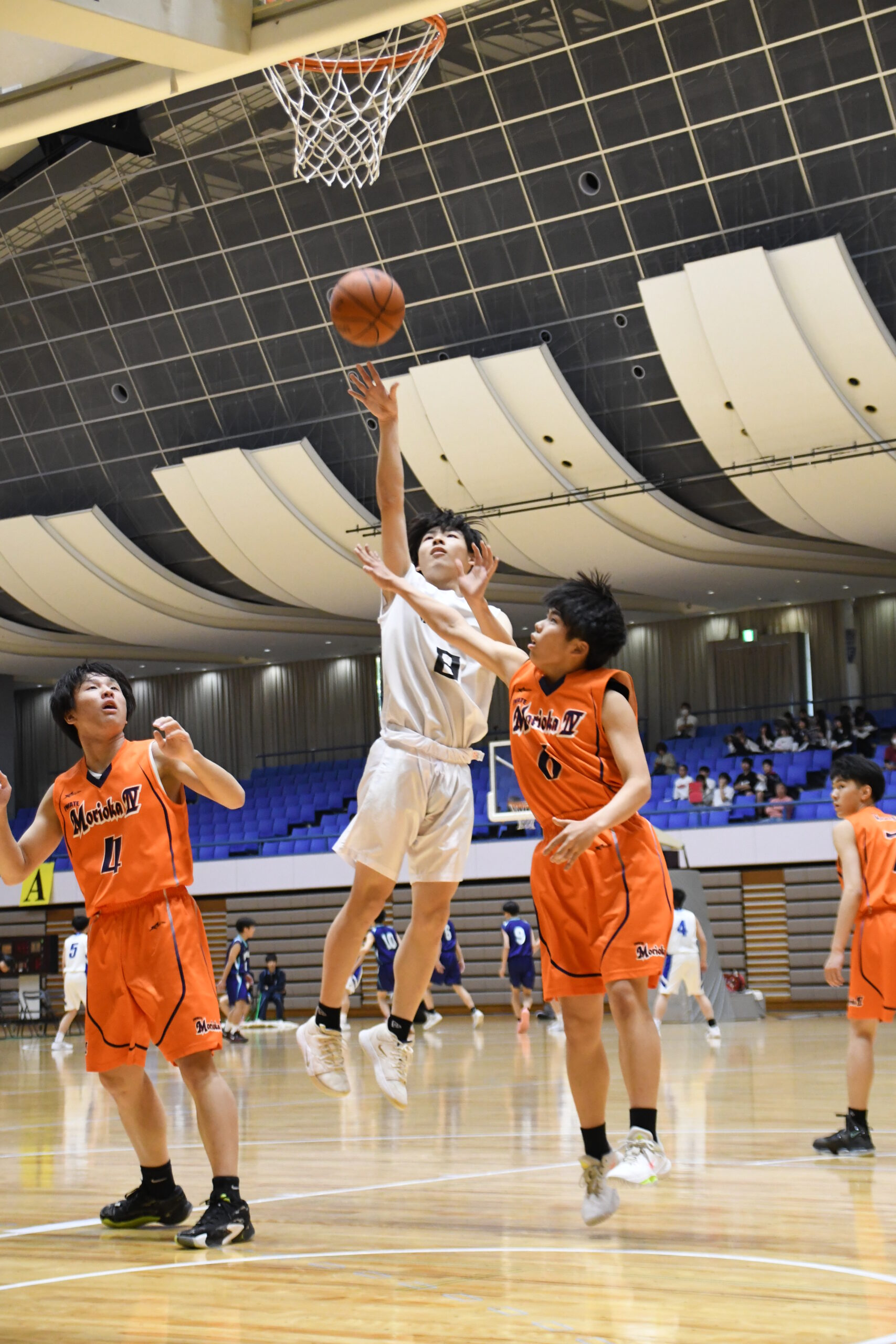 全国目指し熱戦 県高総体バスケ 水沢会場に開幕