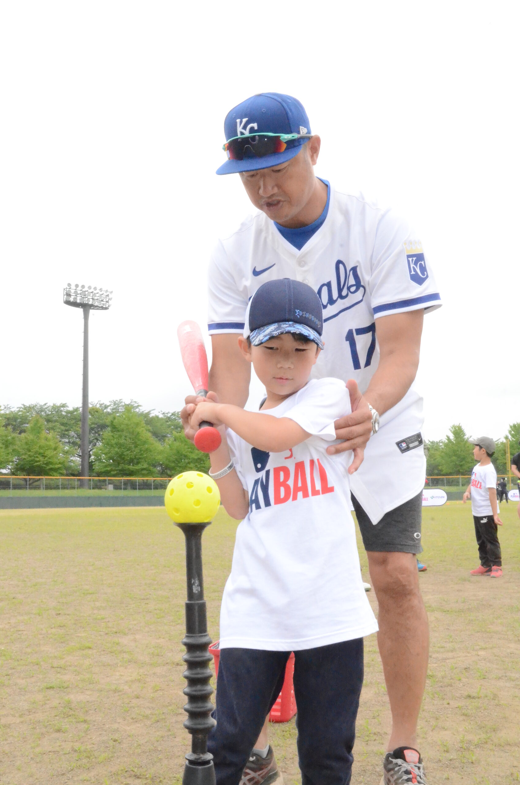 マック鈴木さんら野球の魅力伝える  ＭＬＢが体験イベント（奥州市前沢）