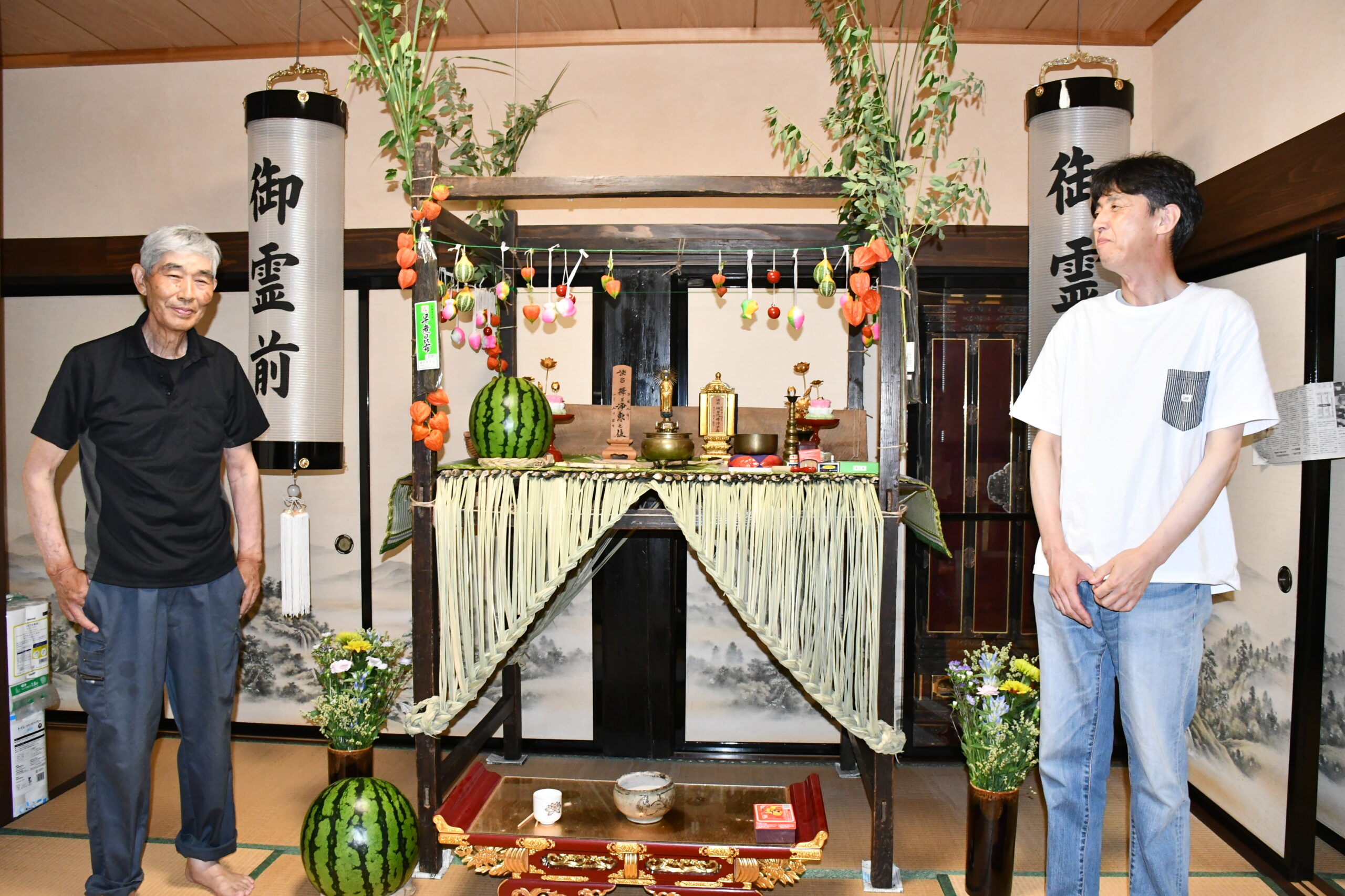 先祖思う 盆の入り（胆江）