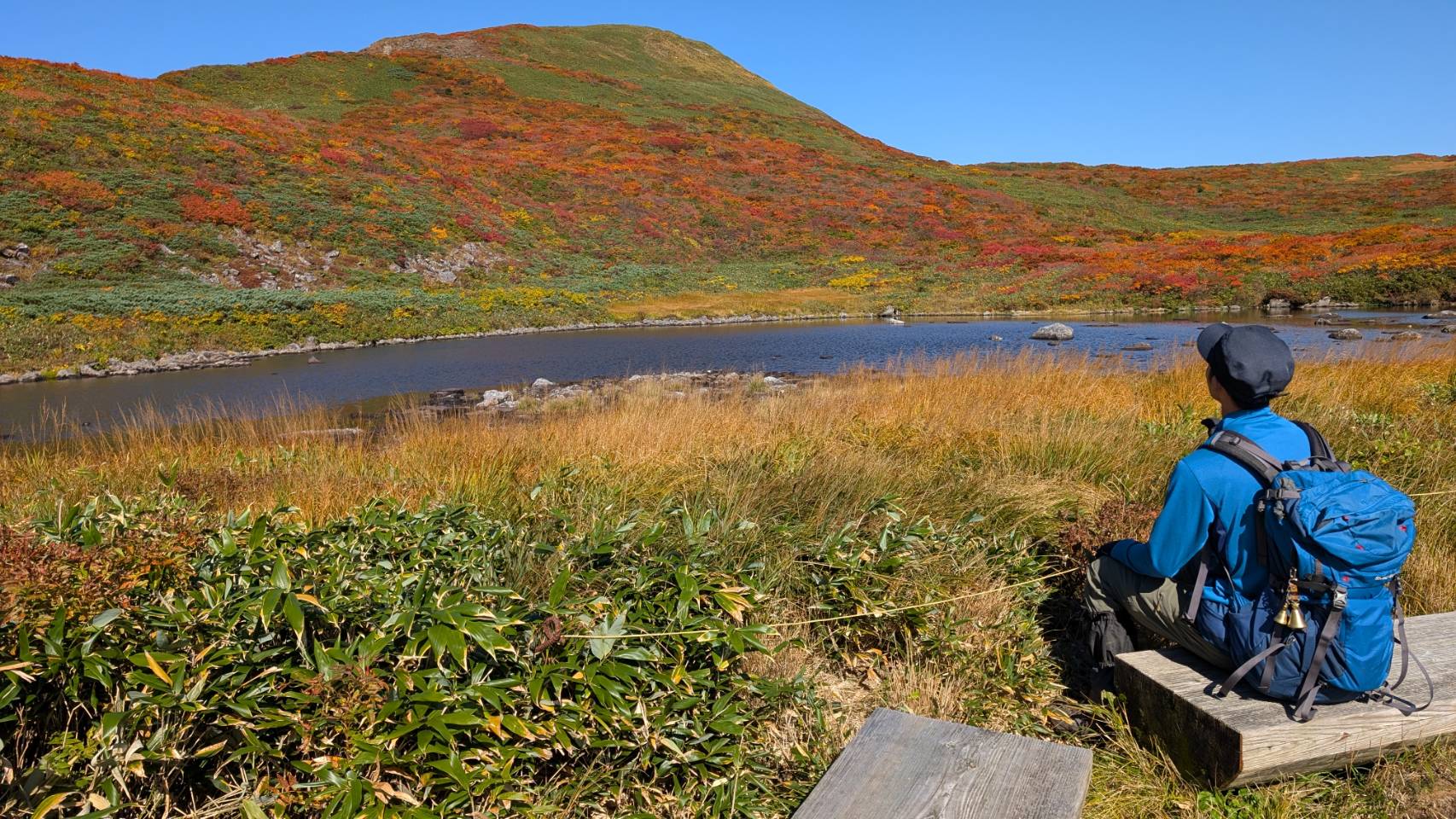 「二百名山」焼石岳頂上周辺　錦秋鮮やか登山客魅了