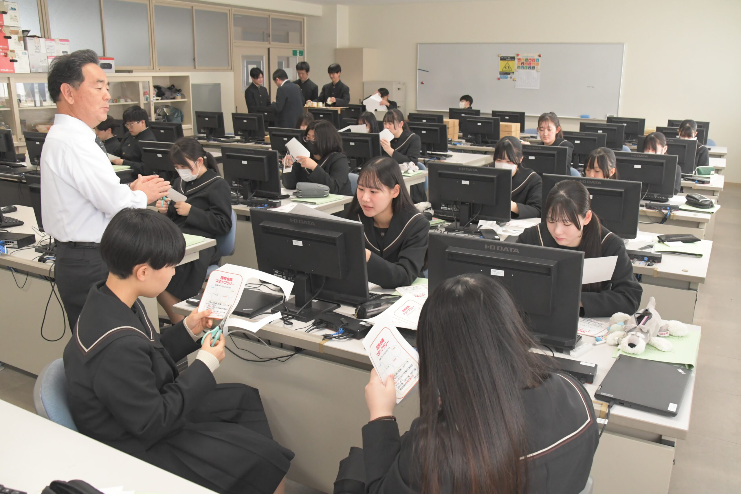 文化祭周遊へ、スタンプラリー初企画（胆江地区の実業・総合学科4高校PTA）