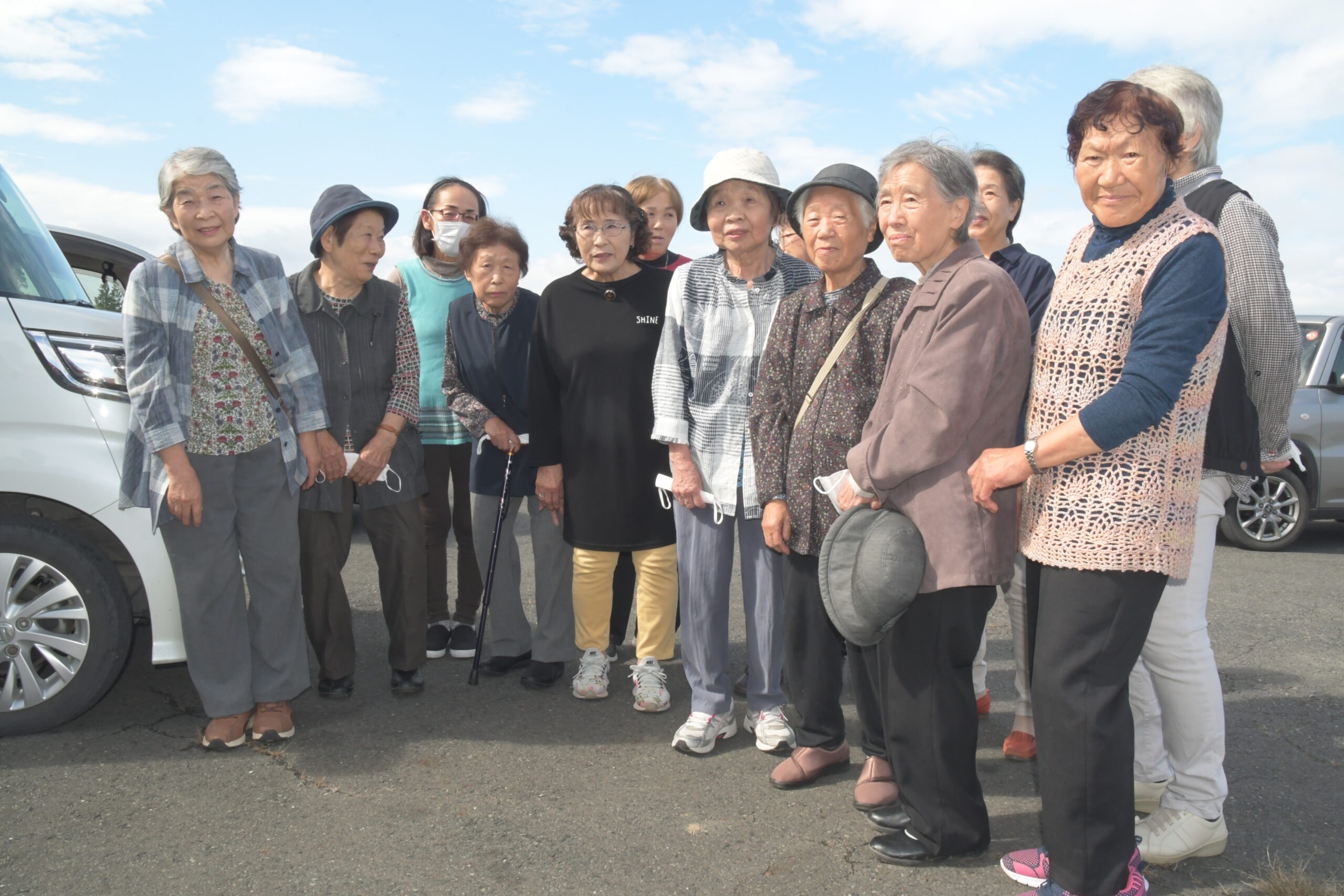 前沢生母第一区・お買い物送迎支援実施５０回、継続の基盤は強い絆