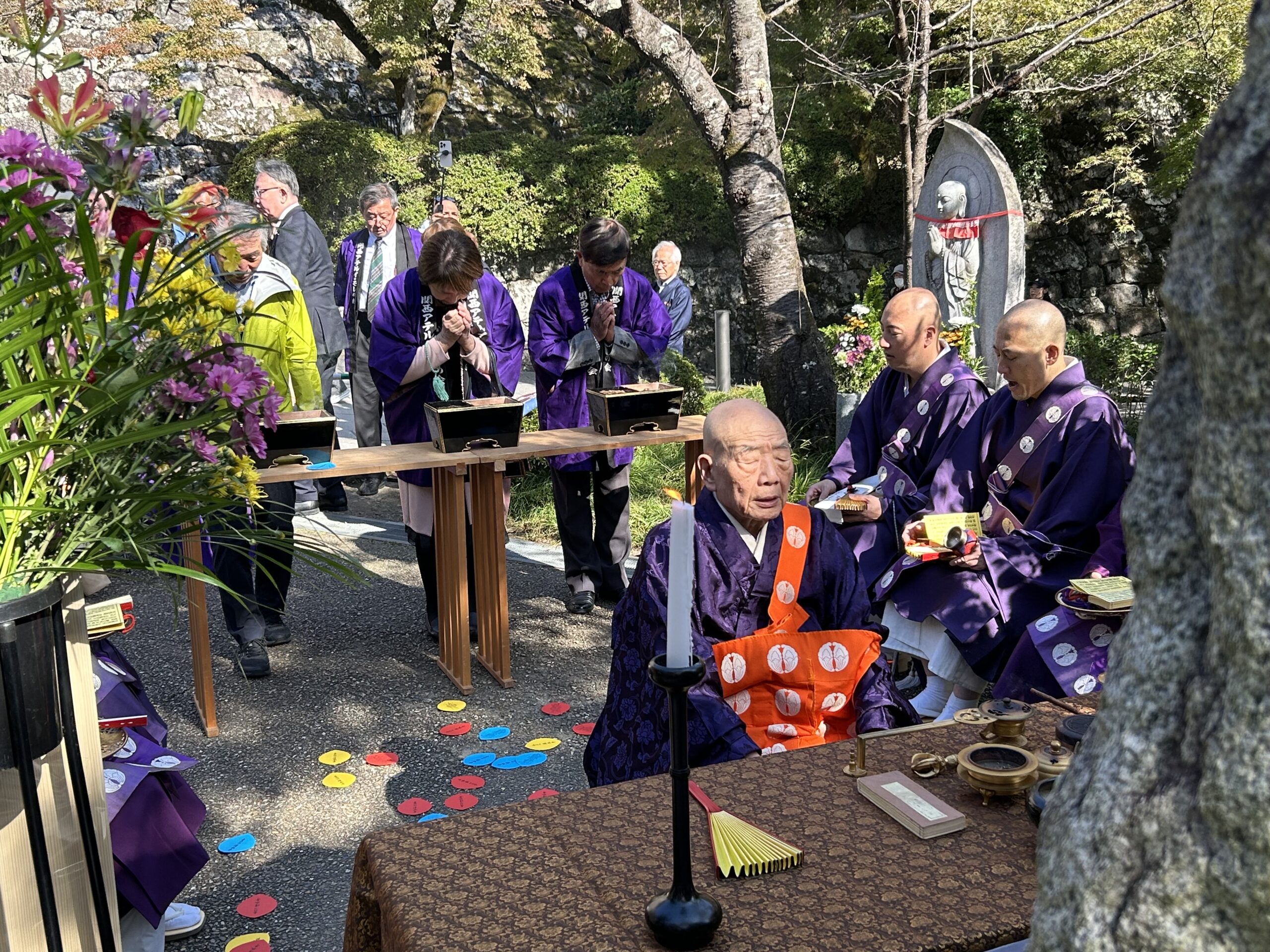 アテルイ・モレ法要 古代東北の英雄しのぶ（京都・清水寺）