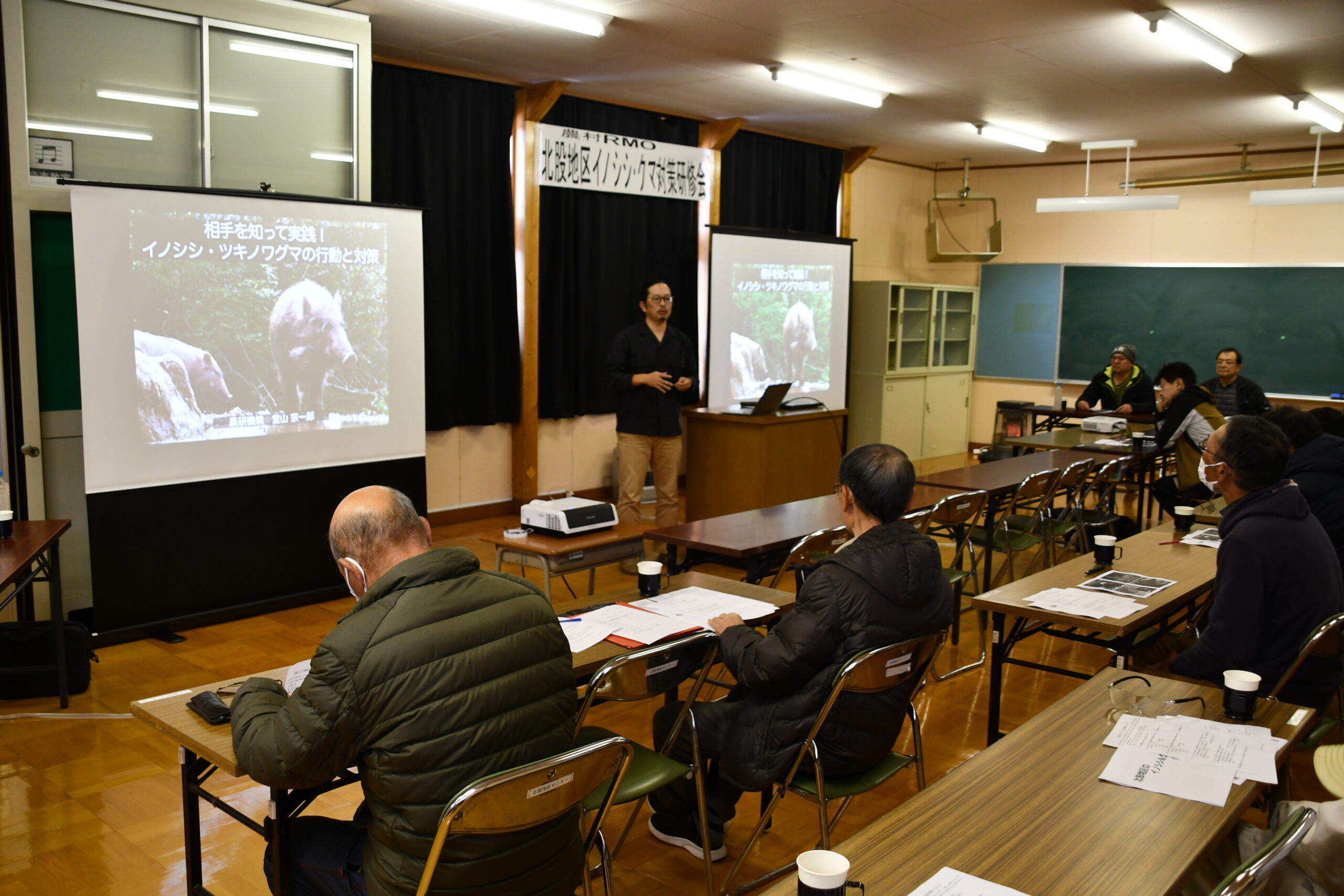 鳥獣対策　地域ぐるみで　被害抑止へ伐採や刈り払い（衣川・北股地区）