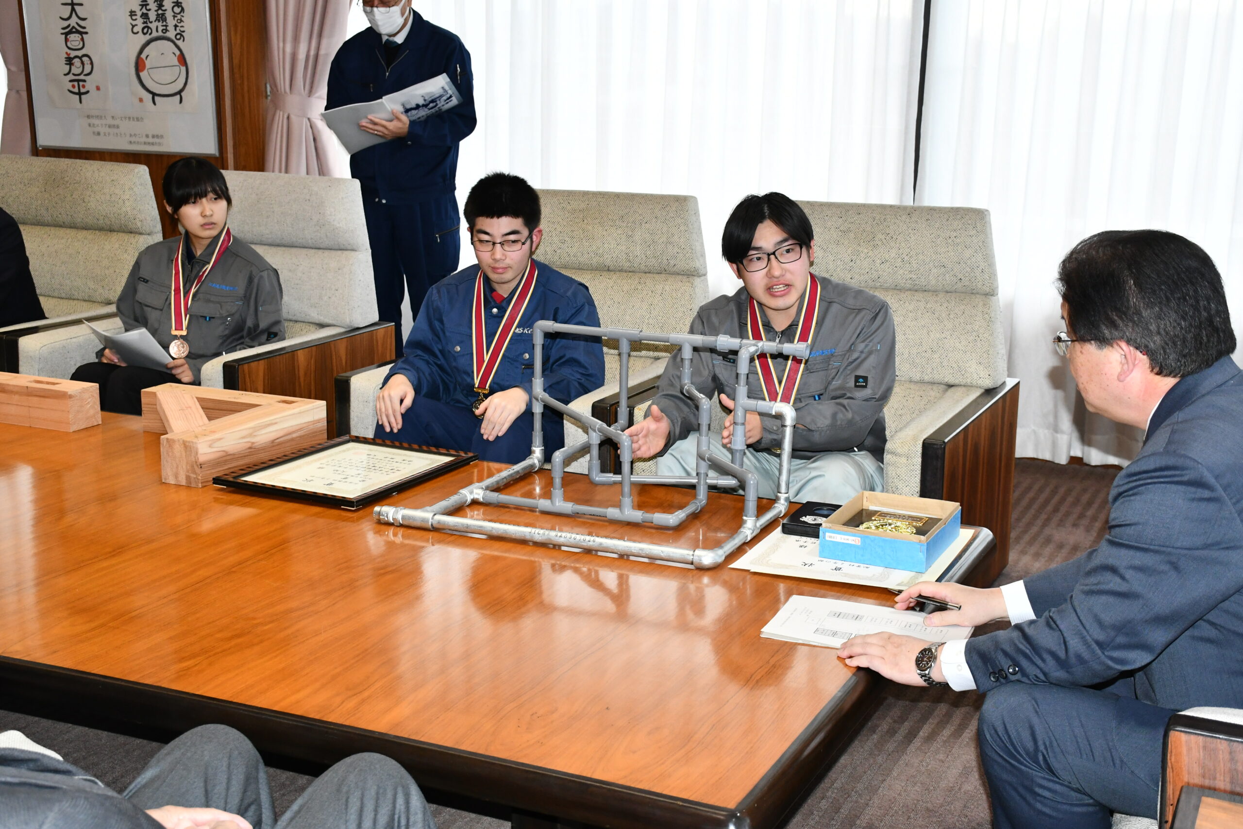 県若年者技能競技会  金賞２人銅賞１人  水沢、江刺の訓練生健闘