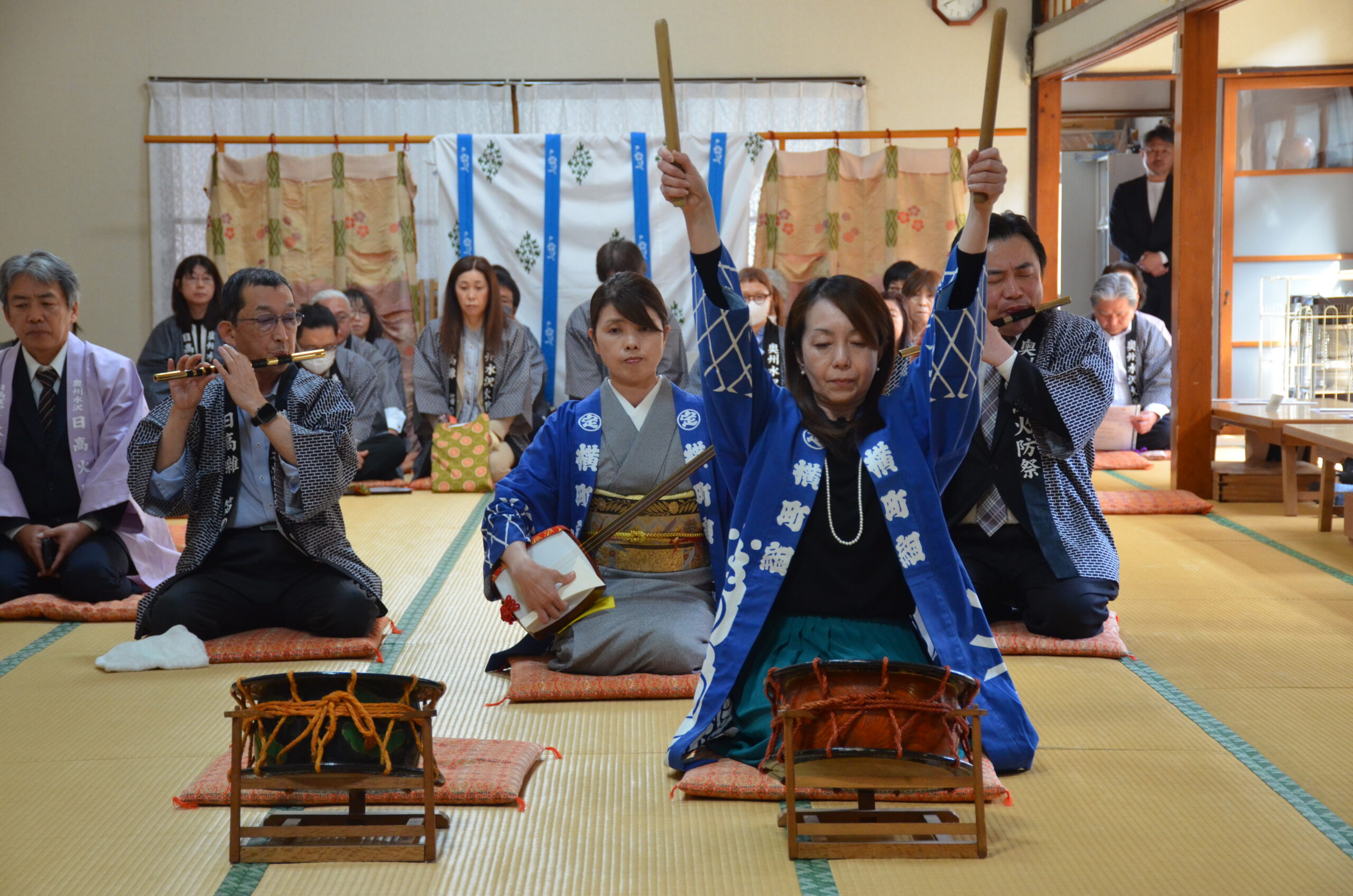 三曲合同演奏　優美に、日高火防祭　本番迫り決意新た（水沢）