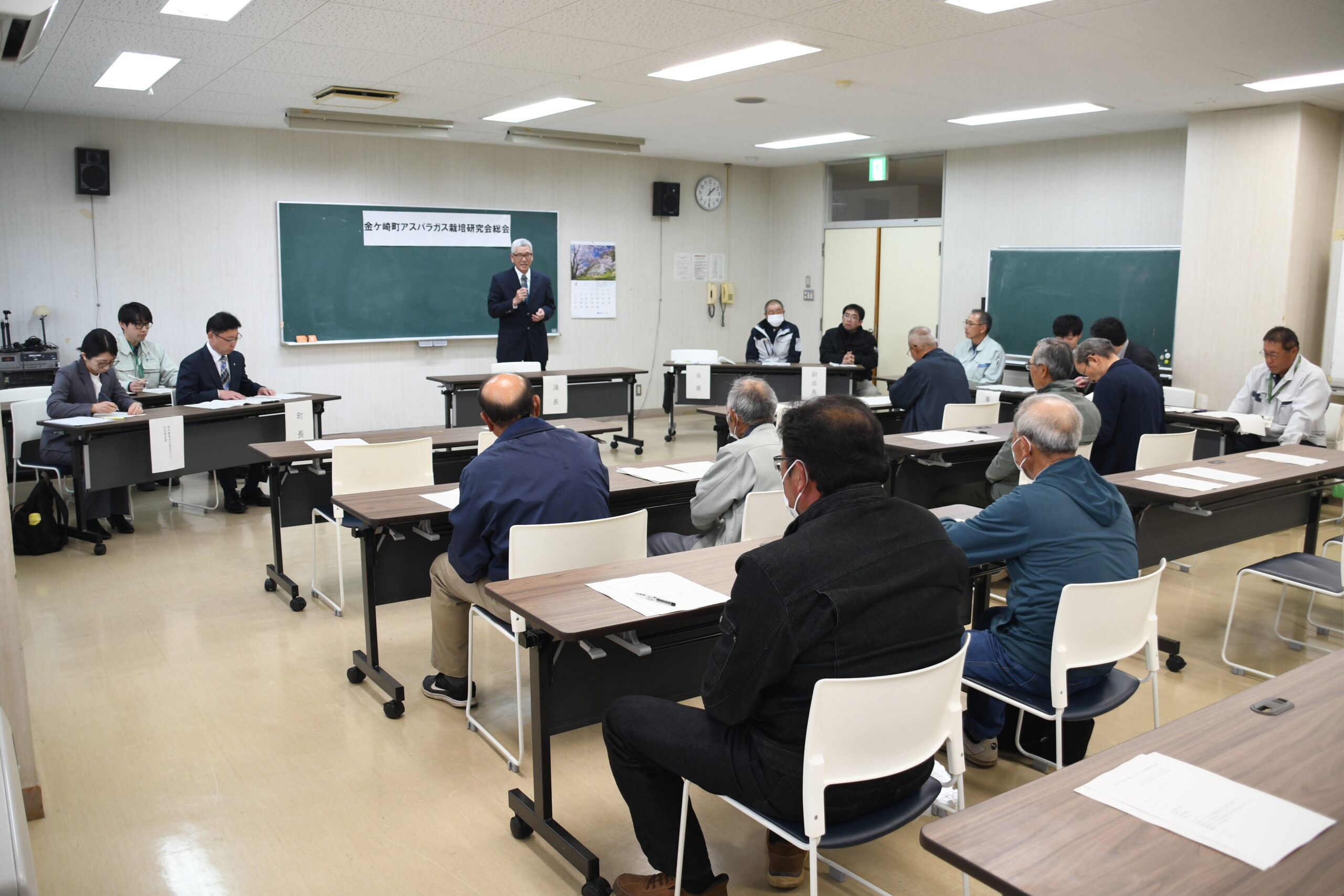 産地確立へ総力結集  販売会の実施も検討、アスパラガス栽培研が総会（金ケ崎）