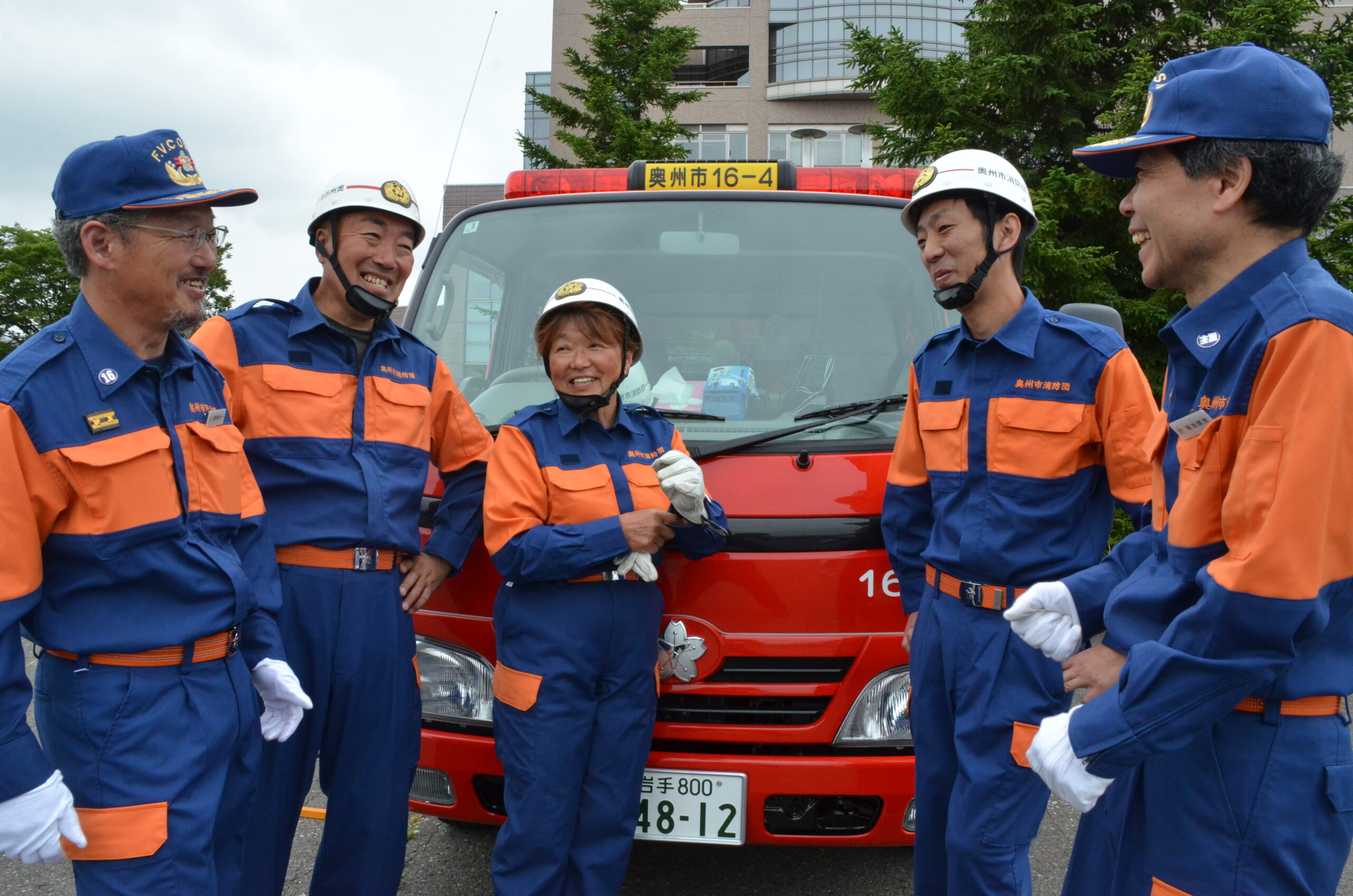 女性団員　消防競技に挑む（江刺地域では初の出場）