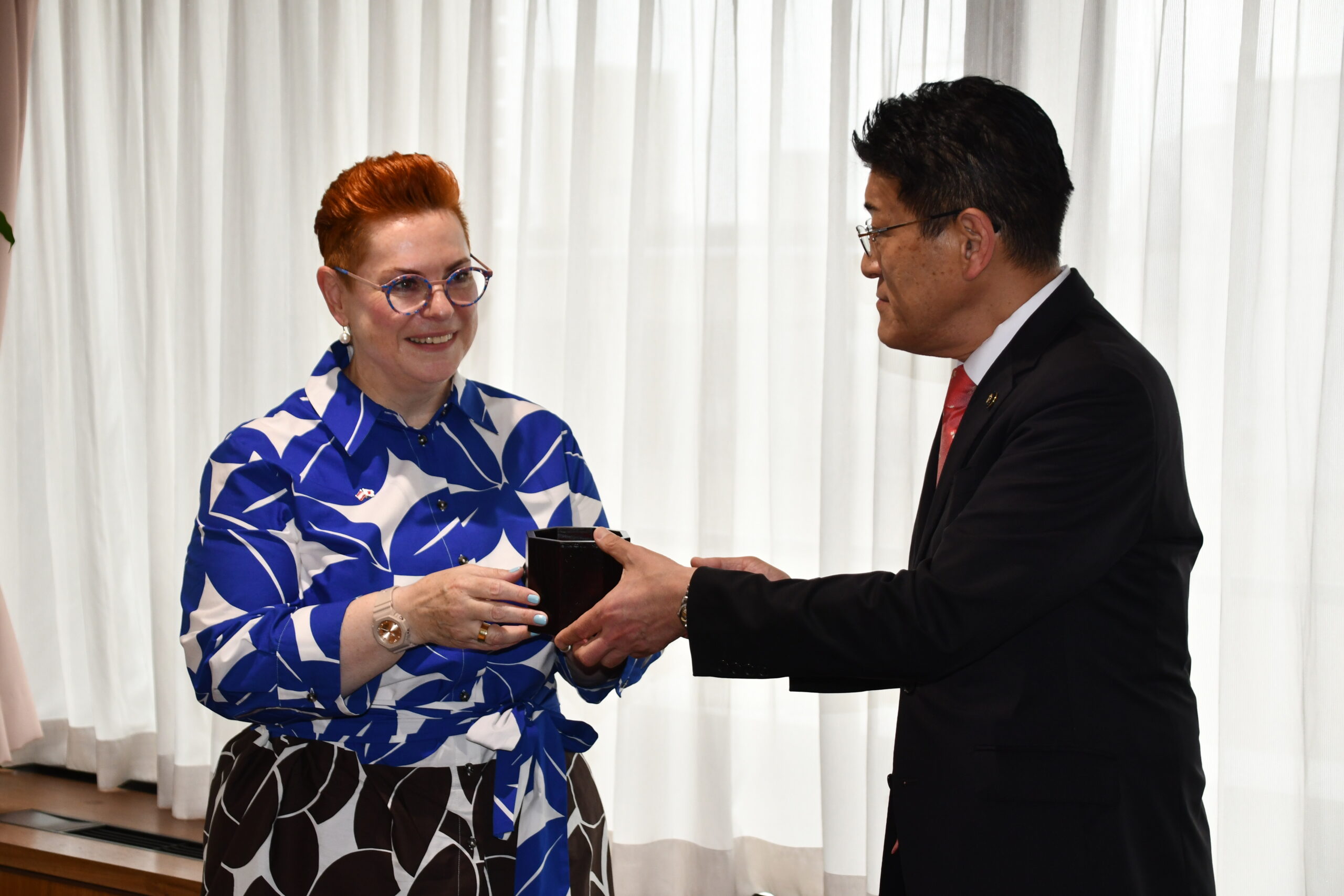 姉妹都市の絆　これからも、駐日オーストリア大使ベルカ氏が初来奥