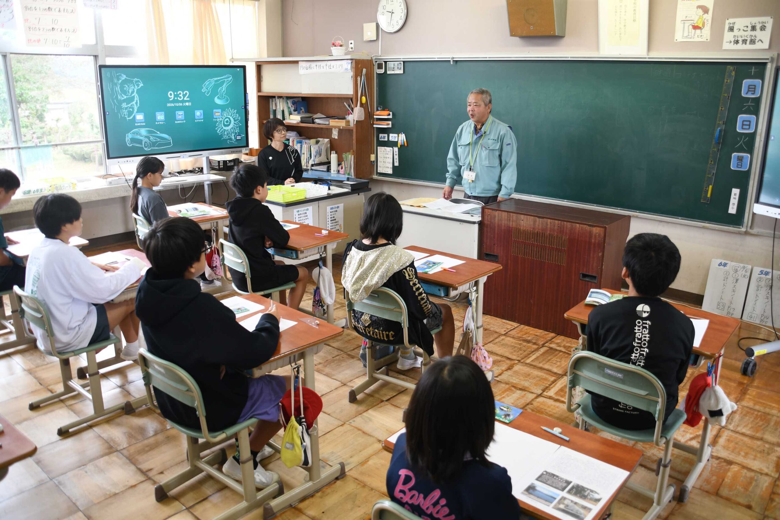尊い自然、語り継いで（金ケ崎・西小で森林教室）