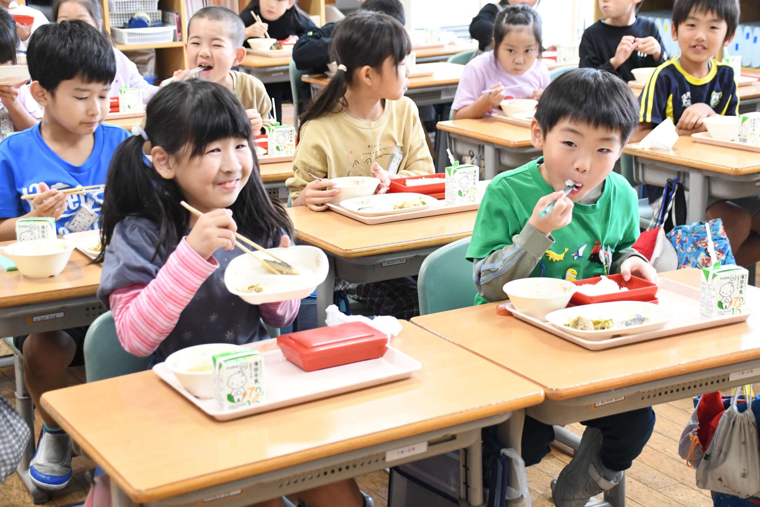 生産者に感謝し、味わう安心安全（金ケ崎町内産食材の日給食）